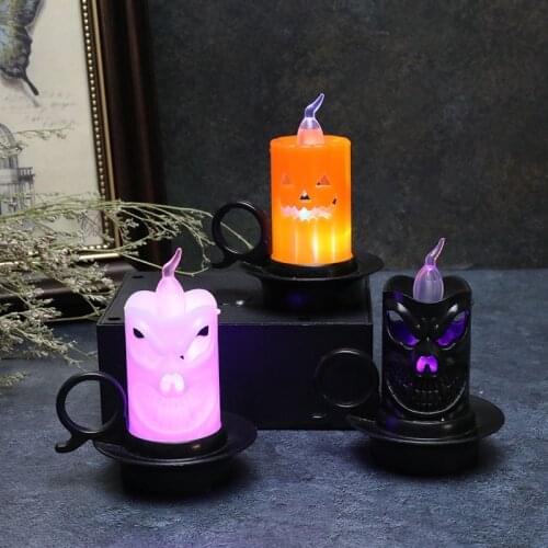 Halloween Lantern Candle Lights Ornament 2020 Halloween Party Decor for Home Horror House Outdoor Scary Hallowen Party Suppplies