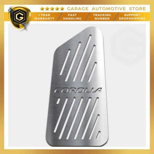 For Toyota Corolla Stainless Steel Chrome Accessories Foot Rest Pedal-2014-2019