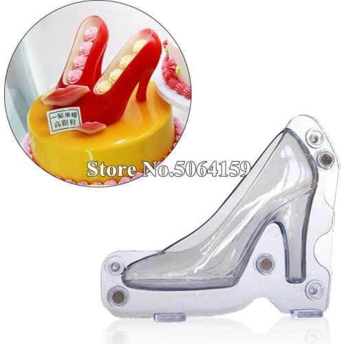 Cake Decorating Mold Tools 3D High Heel Shoe Shape Chocolate Candy Sugar Paste Mold DIY 3D Cake Mold Baking Tools For Kitchen