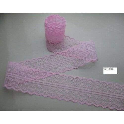 New listing 10 yards / 4 cm wide pink bilateral lace ribbon lace embroidery lace DIY craft