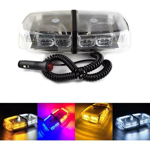 High Power 36 LED Car Dome Flashing Strobe Light Emergency Lamp White Yellow Red Blue 12V For Truck Police Fireman Warning Light