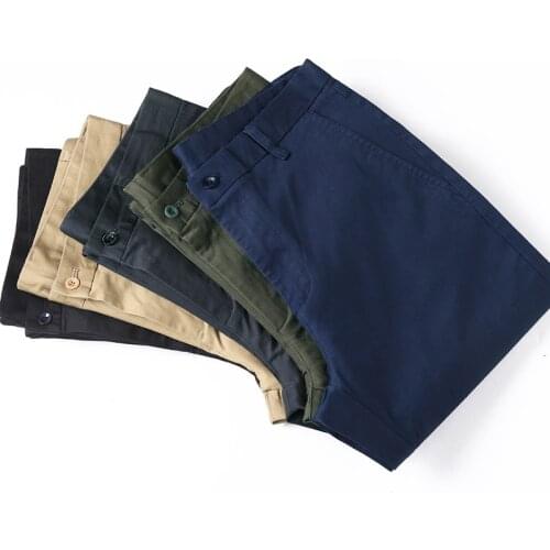 Mens Casual Cotton Slim Pants Japanese and Korean Work Pants Pure Color Fashion New Business Style Spring 2021