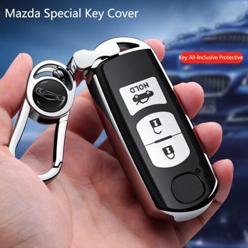 TPU Soft Shell Car Key Cover For Mazda CX5 CX7 CX3 CX9 RX MX CX30 Atenza AXELA BT-50 Mazda 2 3 5 6 8 Special Key Case