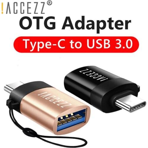 !ACCEZZ Type C OTG Adapter to USB 3.0 Adapter Converter For Samsung S10 Xiaomi Huawei OTG Cable Mouse Keyboard USB C Connector