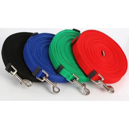 1Pc Pet Dog Lead Leash for Dogs Cats Nylon Walk Dog Leash Selected Size1.5M 1.8M 3M 6M 10M Outdoor Security Training Dog Harness