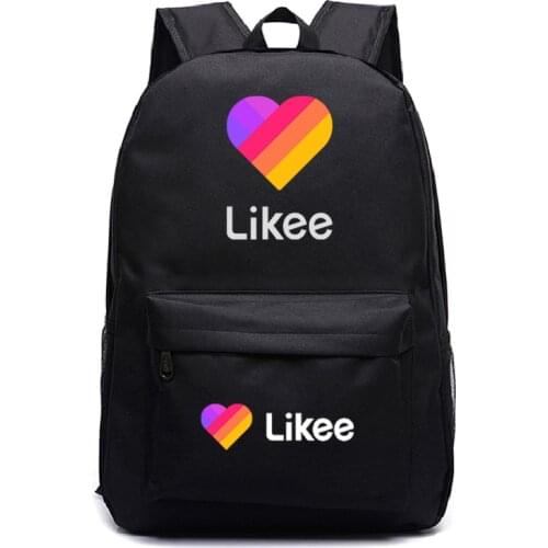 Likee Backpack for Student Bookbag LIKEE Video App Laptop Backpack School Bags for Teenage Girls Travel Russian Styles backpack