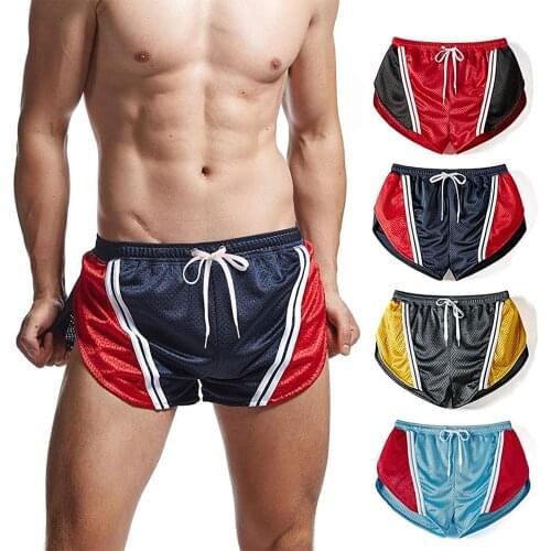 AIMPACT Marathon Shorts 2020 Mens Split Side Shorts Gym Fun Party Workout Running Shorts Boxer Underwear Jogging Loungewear