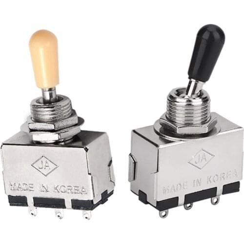 Solid Knob Shaft Box Style Les Paul Sg 3 Way Pickup Selector Toggle Switch