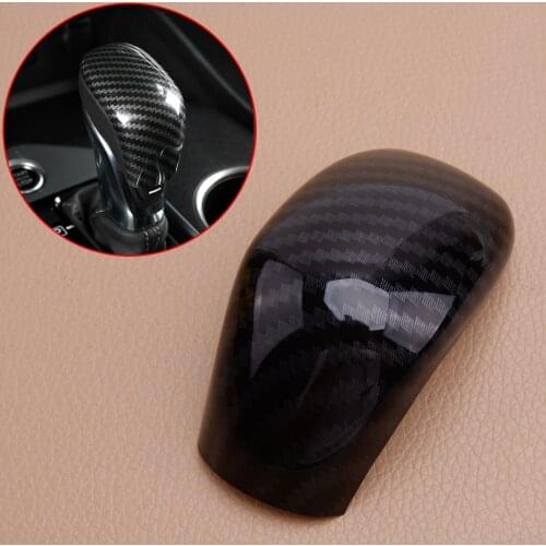 Carbon Fiber Style Interior Gear Shift Knob Shifter Head Cover Decor Trim Fit For Nissan Altima 2019-2020