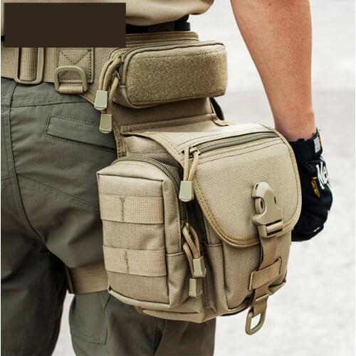 Military Tactical Drop Leg Bag Tool Fanny Thigh Pack Hunting Bag Waist Pack Motorcycle Riding Men 1000D Military Waist Packs