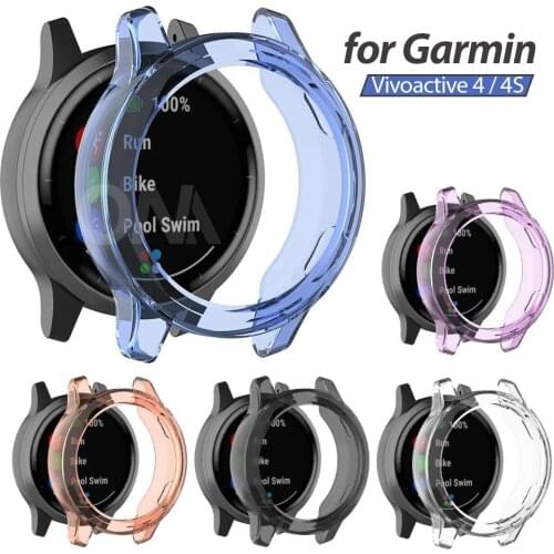 Protective case for Garmin Vivoactive 4 4S High Quality TPU cover slim Smart Watch bumper shell for Garmin Active S ActiveS