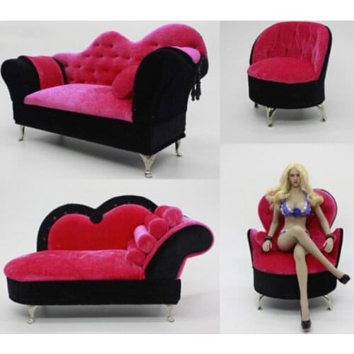 Per-Sale 1:6 soldier parts scene sofa recliner chaise longue model prop model suitable for 12-inch movable dolls