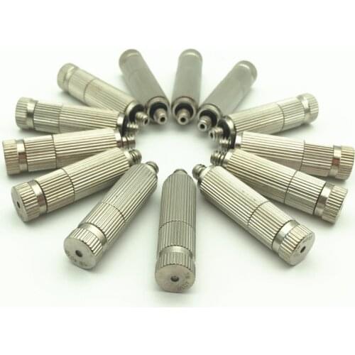 10pcs High pressure mist nozzle 0.1/0.15/0.2/0.3/0.4/0.5/0.6/0.7/0.8mm orifice washable grade 3 water spray nozzles sprayer M045