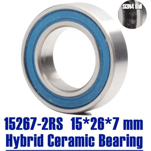 15267 Hybrid Ceramic Bearing 15x26x7 mm ABEC-1 (1 PC) Bicycle Bottom Brackets & Spares 15267RS Si3N4 Ball Bearings 15267-2RS
