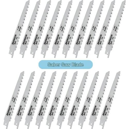20Pcs HCS Carbon Saber Saw Blades 150 x 19 x 0.9 mm for Wood PVC H99F