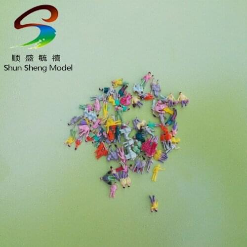 200PCS 1/150 scale DIY toys sandy table model train park street model figures for model train layout