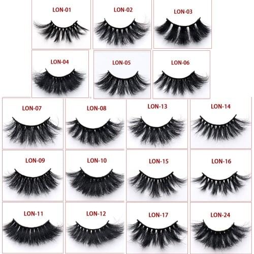 25mm Mink Eyelashes Criss-cross Cruelty Free High Volume Mink Lashes Soft Dramatic Eye lashes Makeup Luxury Hand Made Upper Lash
