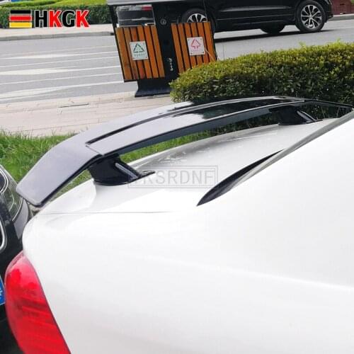 Car Spoiler Universal Fit for E46 E90 E36 Corolla Civic ABS Material Carbon Fiber Racing Sedan Car Rear GT Wing black blank New