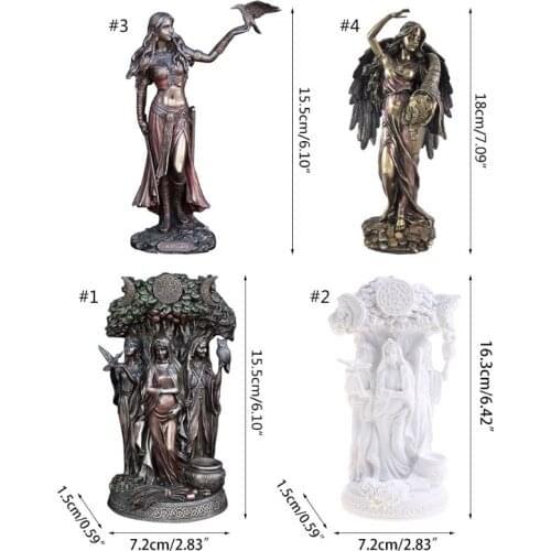 Goddess Statue Figure Handmade Figurine Bronze Gift Xmas Desktop Home Decorative Ornaments