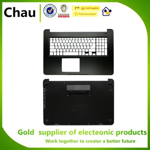 Chau New For Dell Inspiron 17 5000 5767 5765 Upper Case Palmrest Cover 04CFRC/Bottom Case Cover 0HWJNR