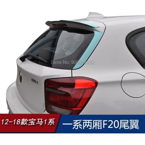 For BMW F20 2008-2018 116 118 120 125 M135I ABS Plastic Unpainted Color Rear Roof Spoiler Wing Trunk Lip Boot Cover Car Styling