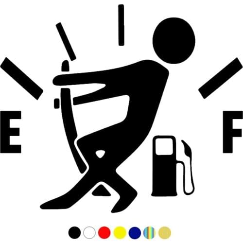 CS-10184# Funny Vinyl Decal Refueling Car Sticker Reflective Waterproof Auto Decors on Truck Bumper Rear Window