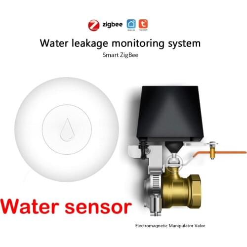NEW 4/1 pcs tuya smart home zigbee Water sensor Leak Detector Flood Water leakage Alarm support alexa google smartthing control