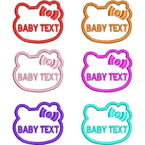 Customized kindergarten baby name patch embroidered name stickers can be sewn and washable