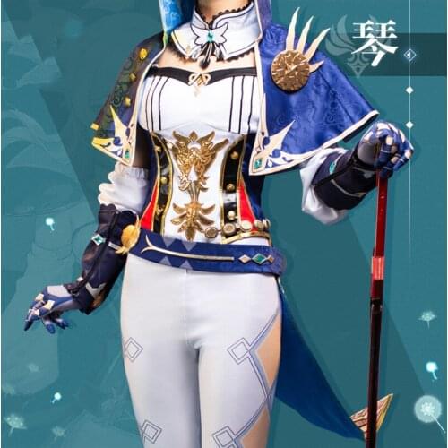Genshin Impact Qin West Wind Knights COS Costume