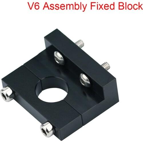 3D V6 Fixed Block Assembly Aluminum Block V6 Bracket For E3D V6 Hotend Volcano Bowden Extruder Ender 3 CR10 3D Printer Parts