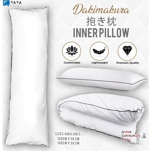 YAYA Super Comfort Anime Dakimakura Hugging Body Inner Pillow Square Cushion Interior Home Use Pillow Core 150x50 cm or 160x50cm