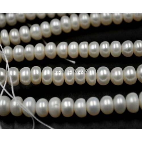 Wholesale 5 strands 7-8mm white freshwater cultured pearl
