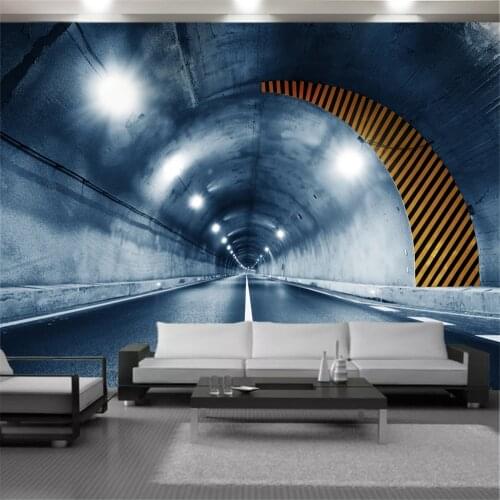 Romantic 3d Landscape Wallcovering Brightly Lit Tunnel Pattern Mural Interior Home Decor Living Room Bedroom Painting Wallpapers