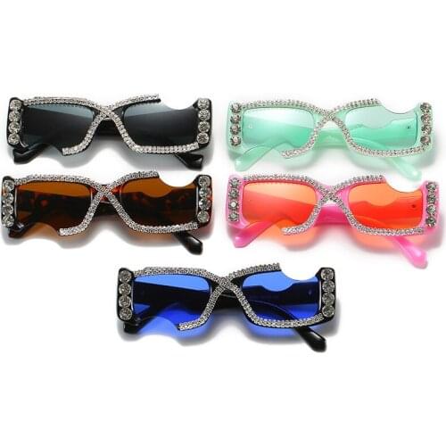 Fashion Punk Sunglasses Personality Eyeglasses Luxury Brand Designer Shades Women Rectangle Sun Glasses Lady Eyewear UV400