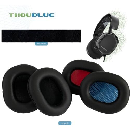 THOUBLUE Replacement Ear Pad For SteelSeries Arctis 3 5 Earphone Memory Foam Cover Earpads Headphone