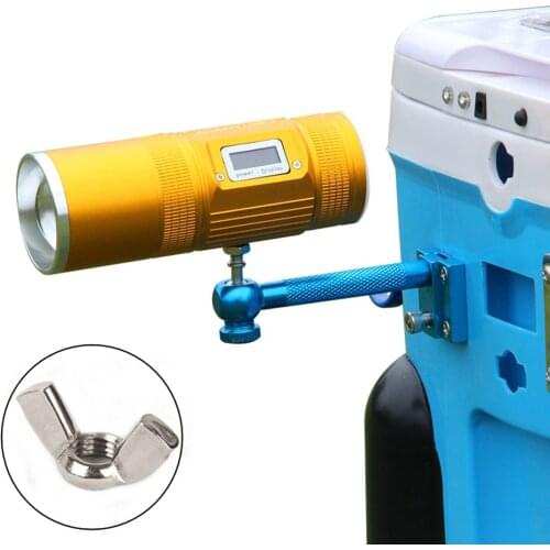 Universal Night Fishing Box Light Stand Insert Removable Bracket Lamp Holder Fish Box Accessories Fishing Chair Light Stand Gear
