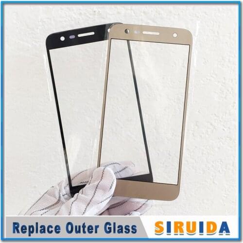 10pcs Replacement LCD Front Touch Screen Glass Outer Lens For LG K10 Power M320 M320N M320TV (X Power 2) X500 X320S X320K