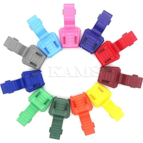 12pcs Colorful Zipper Pull Cord Ends For Paracord & Cord Tether Tip Cord Lock Plastic 12 Colors