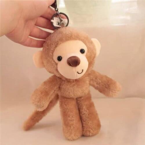 17cm good quality Plush pig/teddy bear keyring mobile phone accessory bag keychain car pendant soft doll small gifts girlfriends