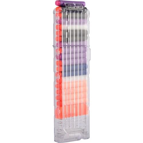 18 Bullets Soft Bullet Reload Clip Magazines For Nerf N-Strike Elite Series Ammo Cartridge Dart for Nerf Bullet Clips