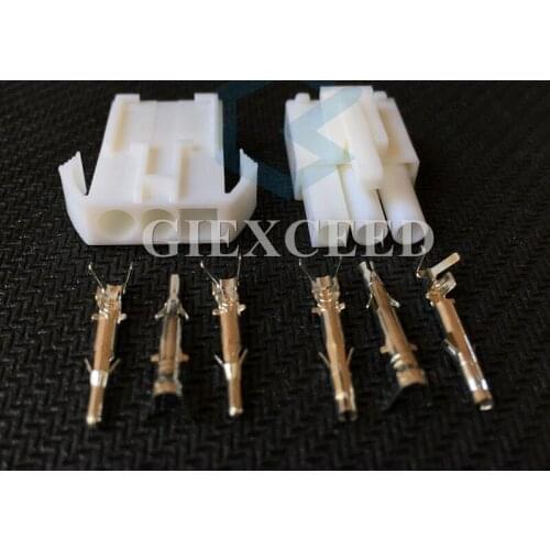 2 Sets Small Tamiya Connector Kits Mini Tamiya Set EL 4.5MM Socket Plug With 3 Pin