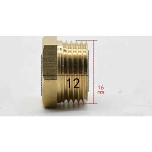 3/8" BSP Male Pipe Hex Head Brass End Cap Plug Fitting Coupler Connector Water Gas Oil