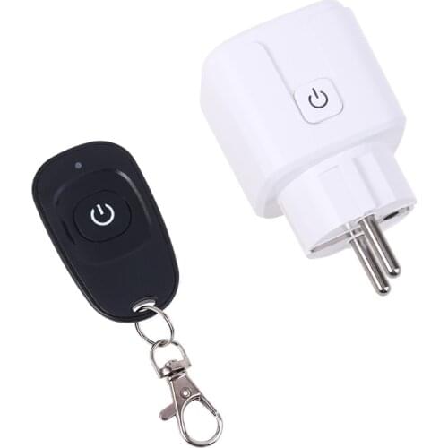 433mhz Wireless RF Remote Control Smart WiFi Power Socket Outlet with Transmitter EU Plug Home Office