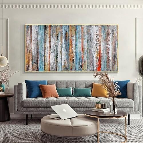 Abstract Landscape Painting 100% Handpainted Oil Painting On Canvas Handmade Unframed Wall Art For Living Room Home Decoration