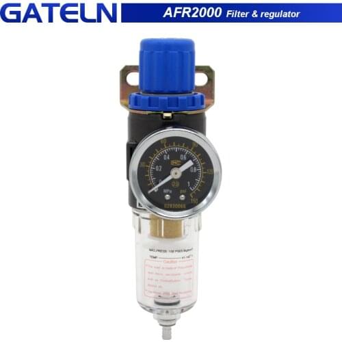 AFR2000 G1/4" Air Pressure Regulator Water Separator Trap Filter Airbrush Compressor Pressure-relief valve