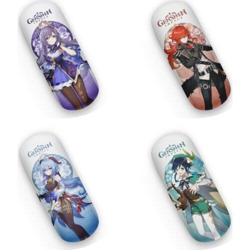 Anime game Genshin lmpact Cosplay cartoon Pu glasses case adult children myopia glasses storage box