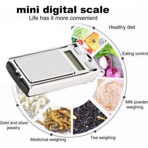 Mini Digital Pocket Scale 200g 0.01g Precision g/dwt/ct Weight Measuring for Kitchen Jewellery Pharmacy Tare Weighing