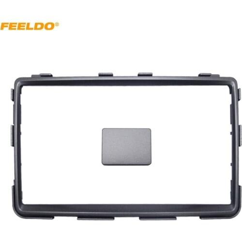 FEELDO 2 DIN Car CD/DVD Radio Trim Panel Stereo Frame Panel for Ssangyong Rexton 2013 Adapter Fascia In Dash Mount Kits #HQ5245