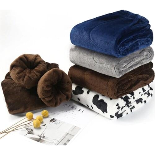 Fdfklak Flannel Thicken Warm Night Pants Lounge Home Pajama Sleep Panties Winter Pants 2020 New Plaid Pyjama Trousers