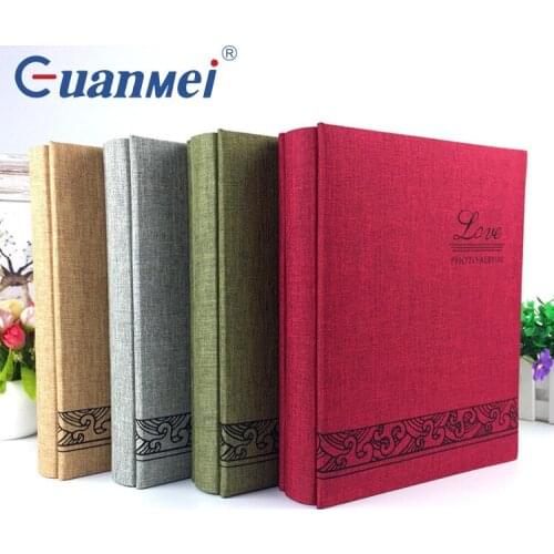 Cotton And Linen Photo Album Retro Style For 6 Inch Photoes Hold 160 Postcards Creative Anniversary Gift Family Memory Book